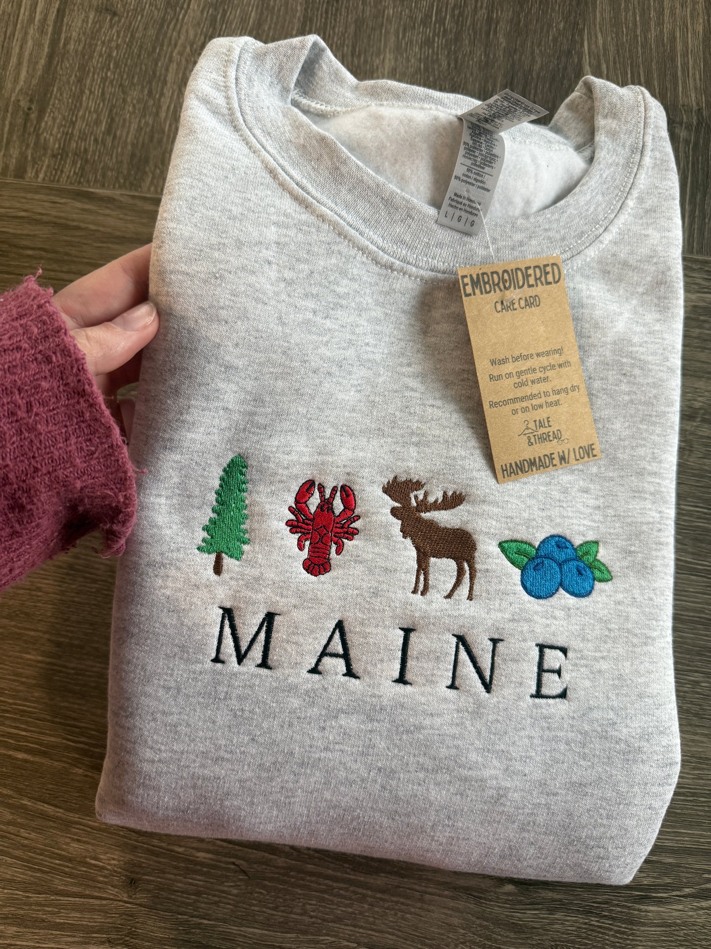 Maine Embroidered