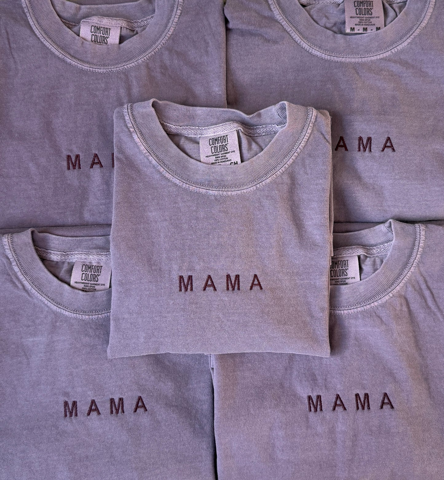 minimal mama embroidered