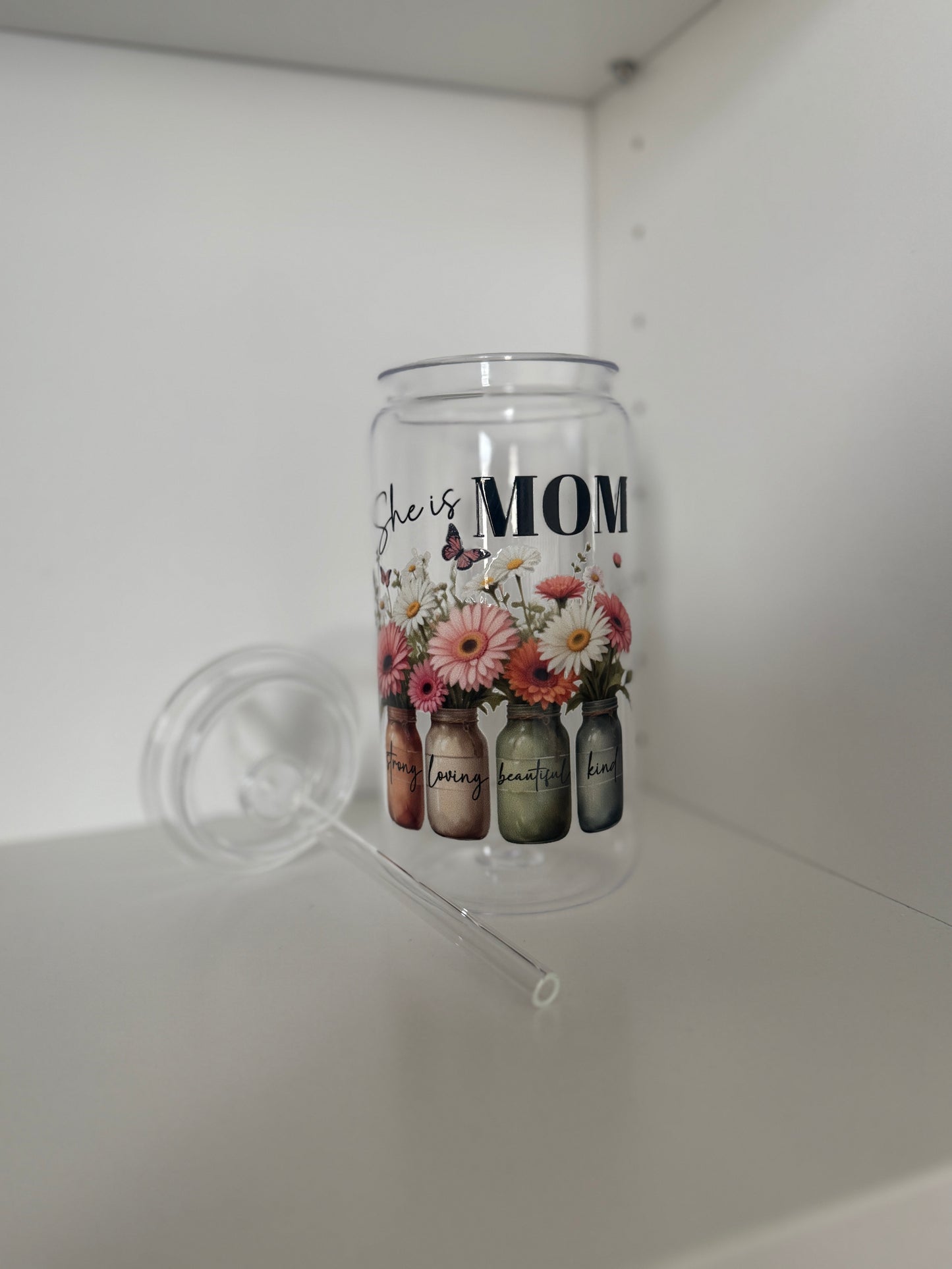 mom flowers cup