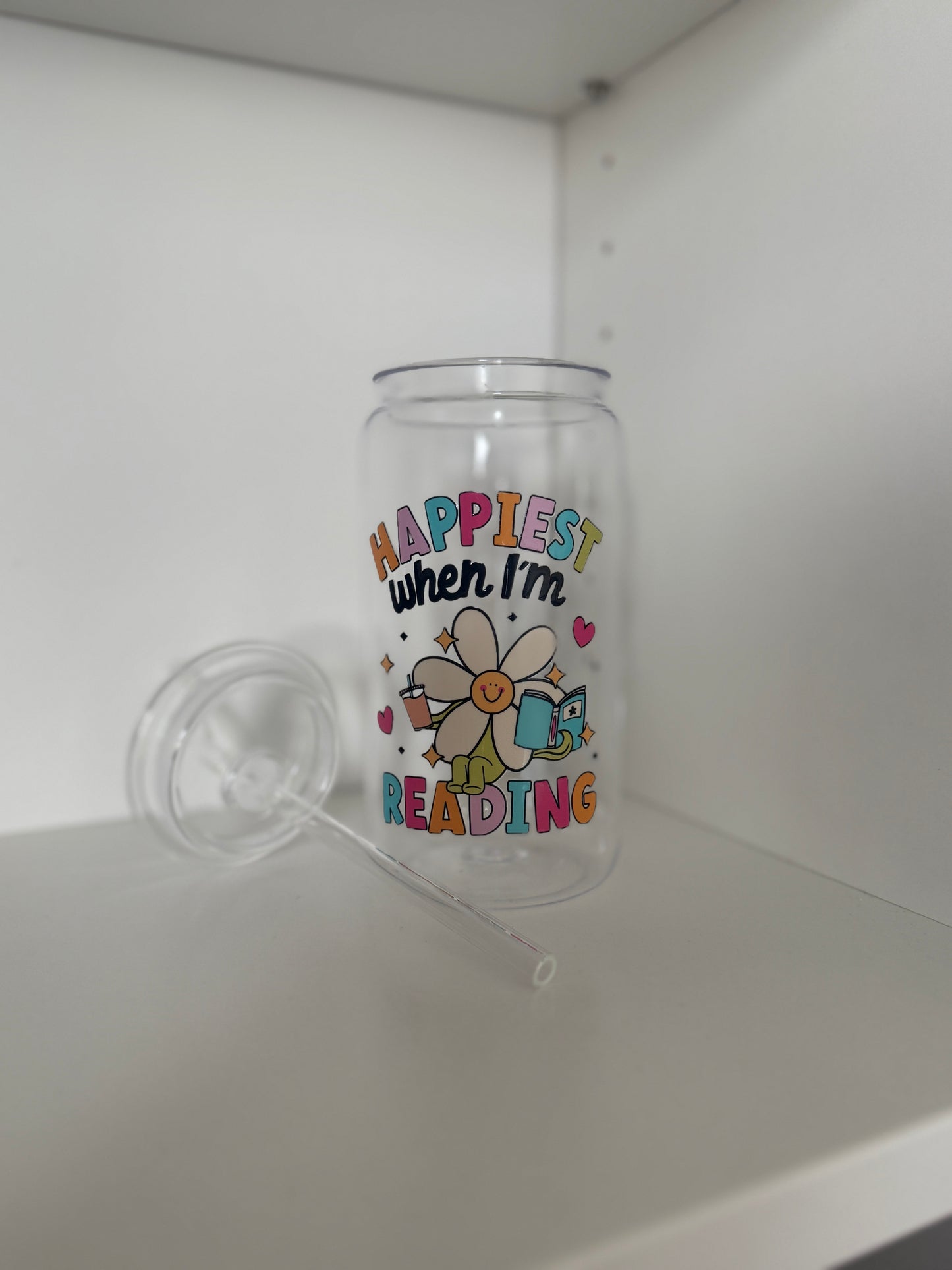 happiest when reading cup