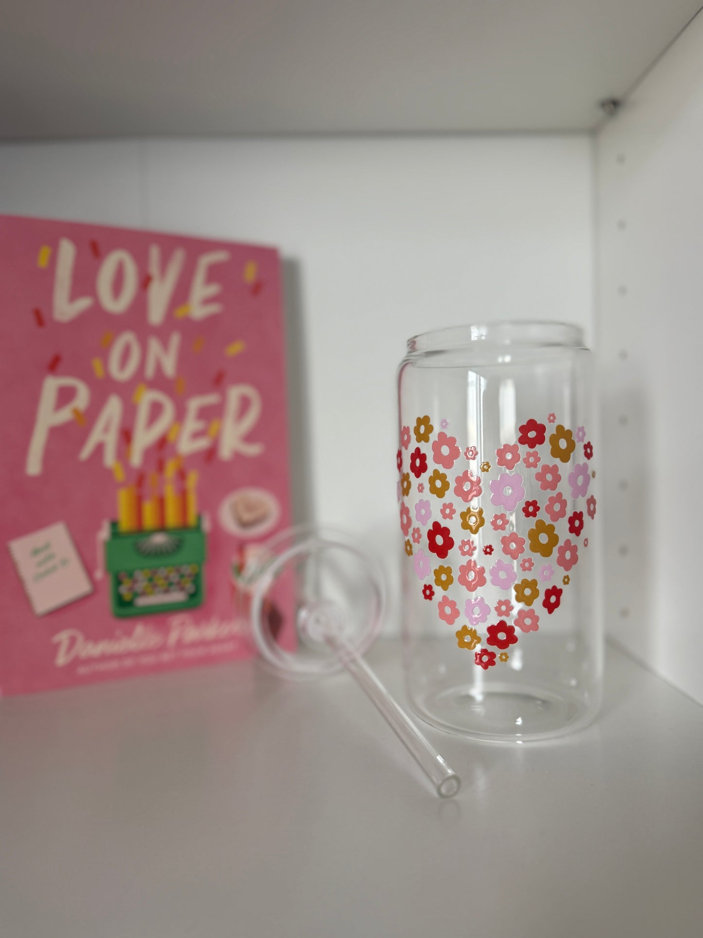flower heart cup