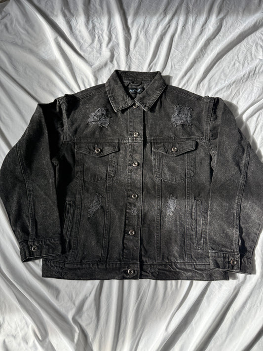 Into the Shade Distroyed Oversize Denim Jacket