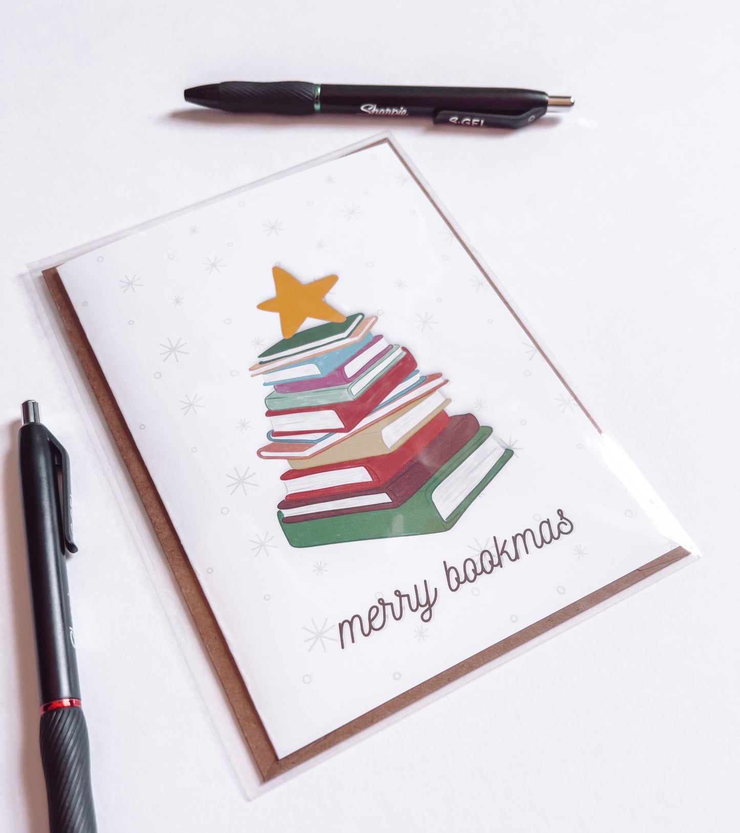 Merry Bookmas Greeting Card