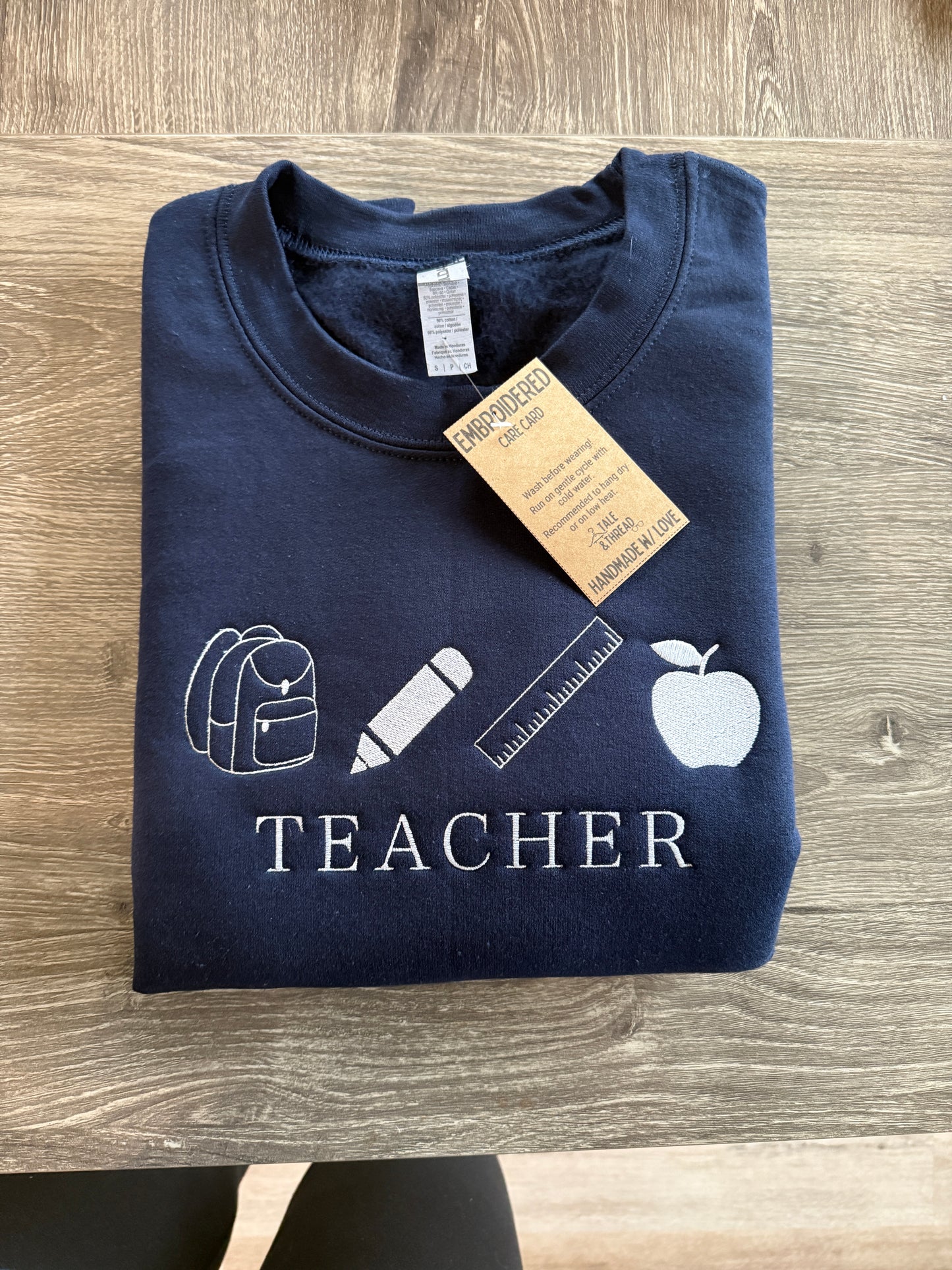 teacher icons embroidered