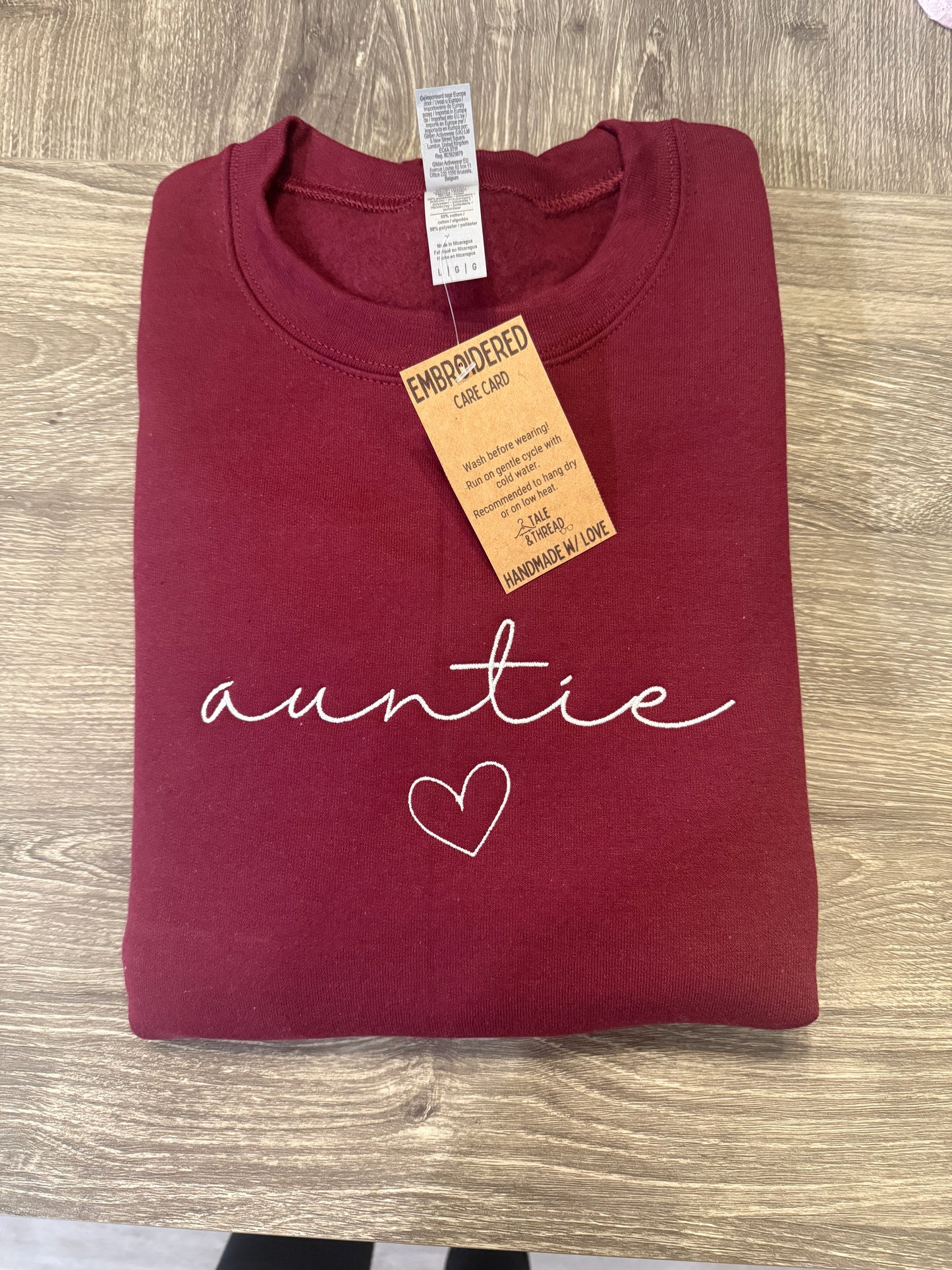 auntie embroidered
