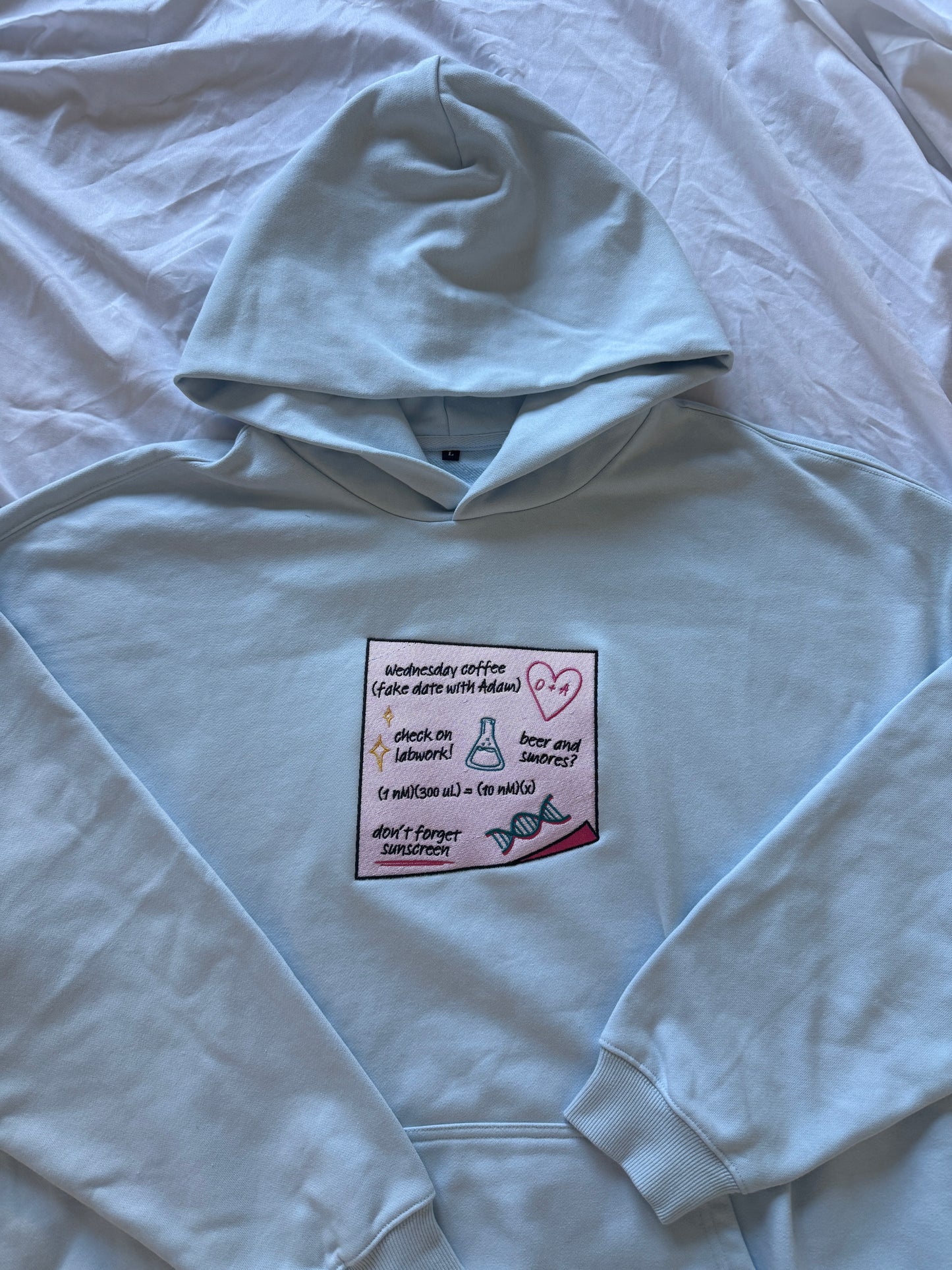 olive's sticky note hoodie