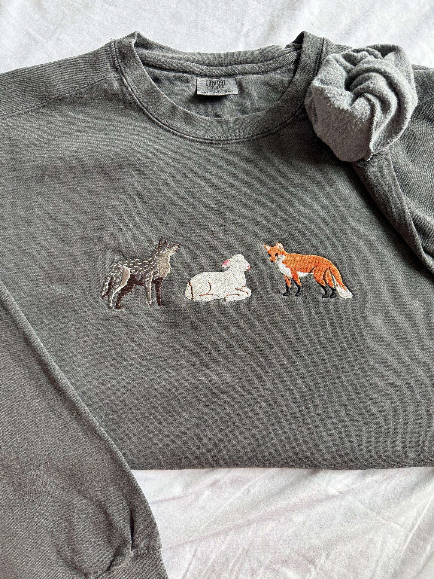 Wolf, Lamb, and Fox Crewneck