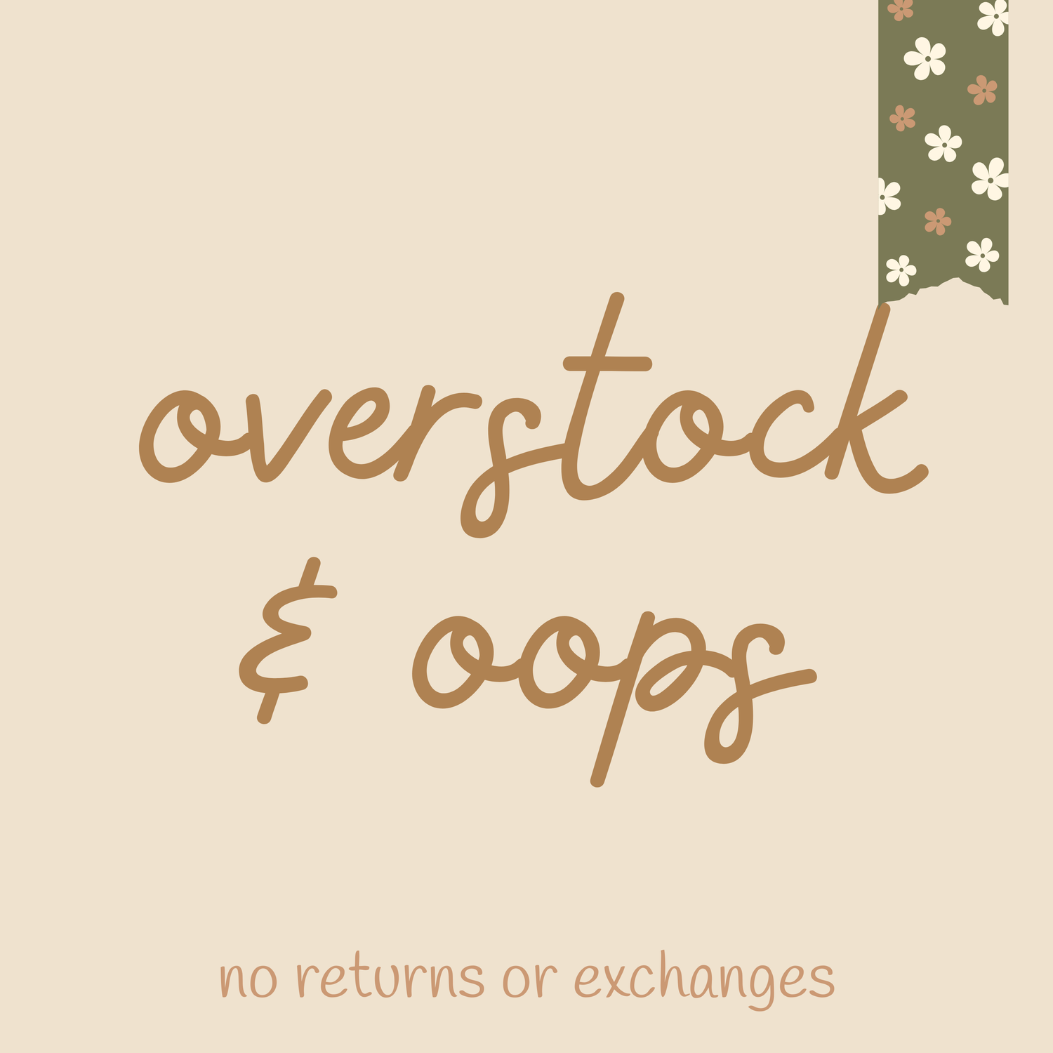 Overstock & Oops