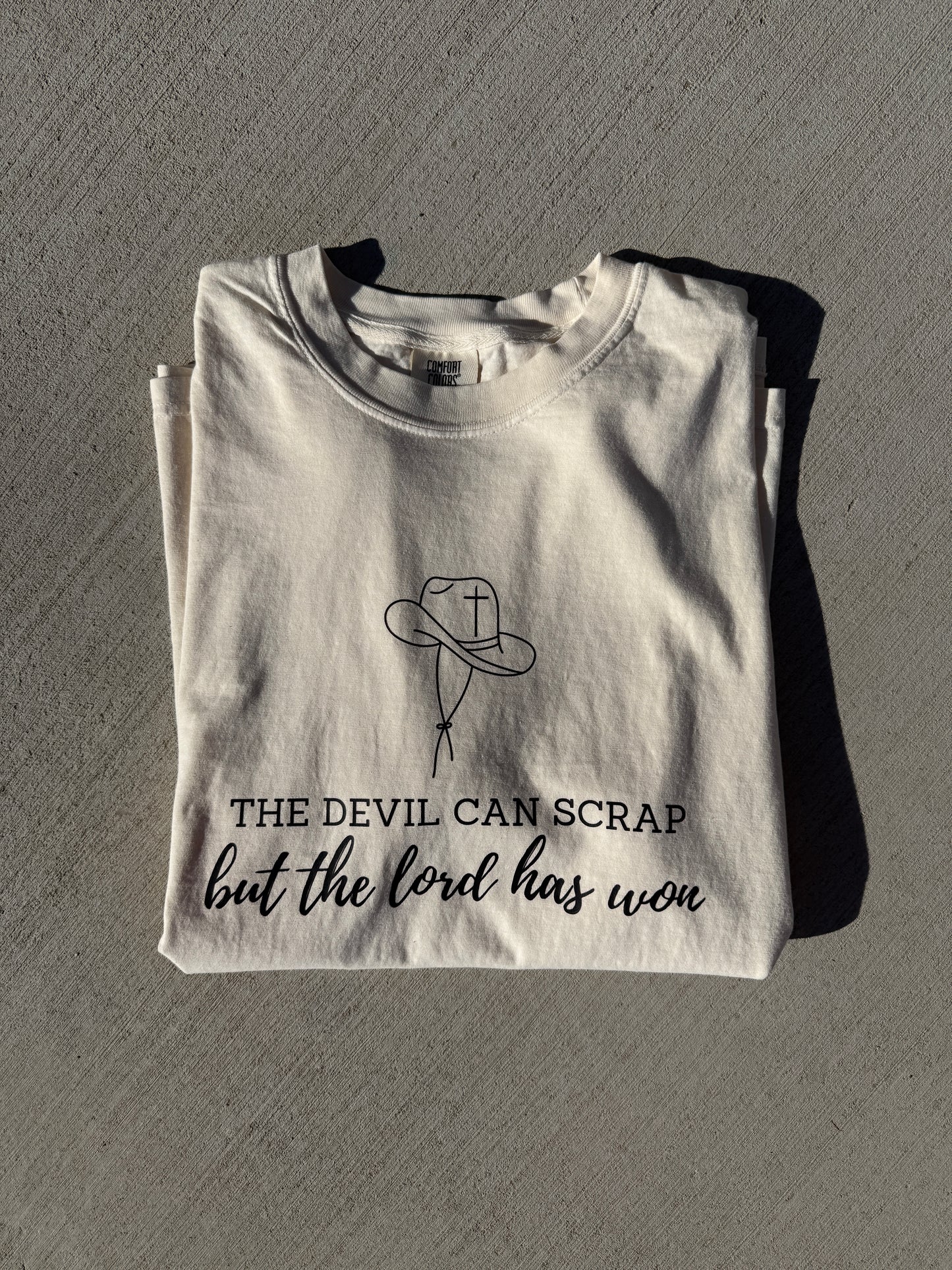 the lord has won shirt