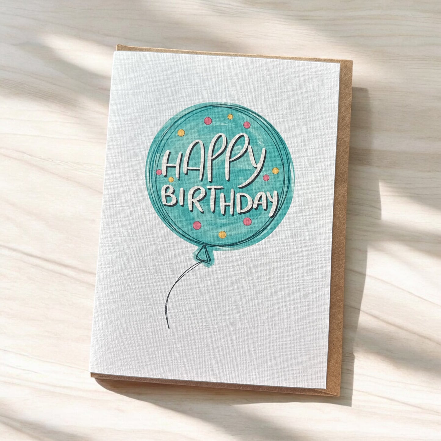 Birthday Balloon Greeting Card
