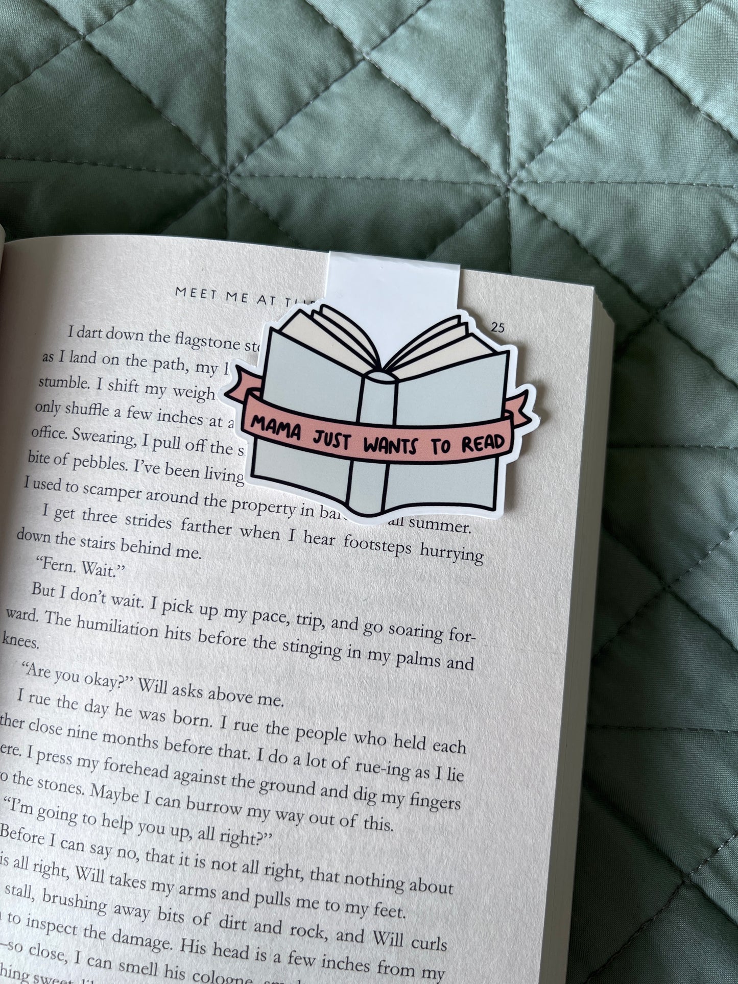 mama wants to read Magnetic Bookmark