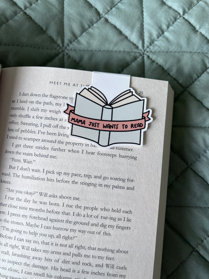 mama wants to read Magnetic Bookmark