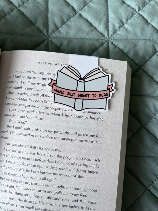 mama wants to read Magnetic Bookmark