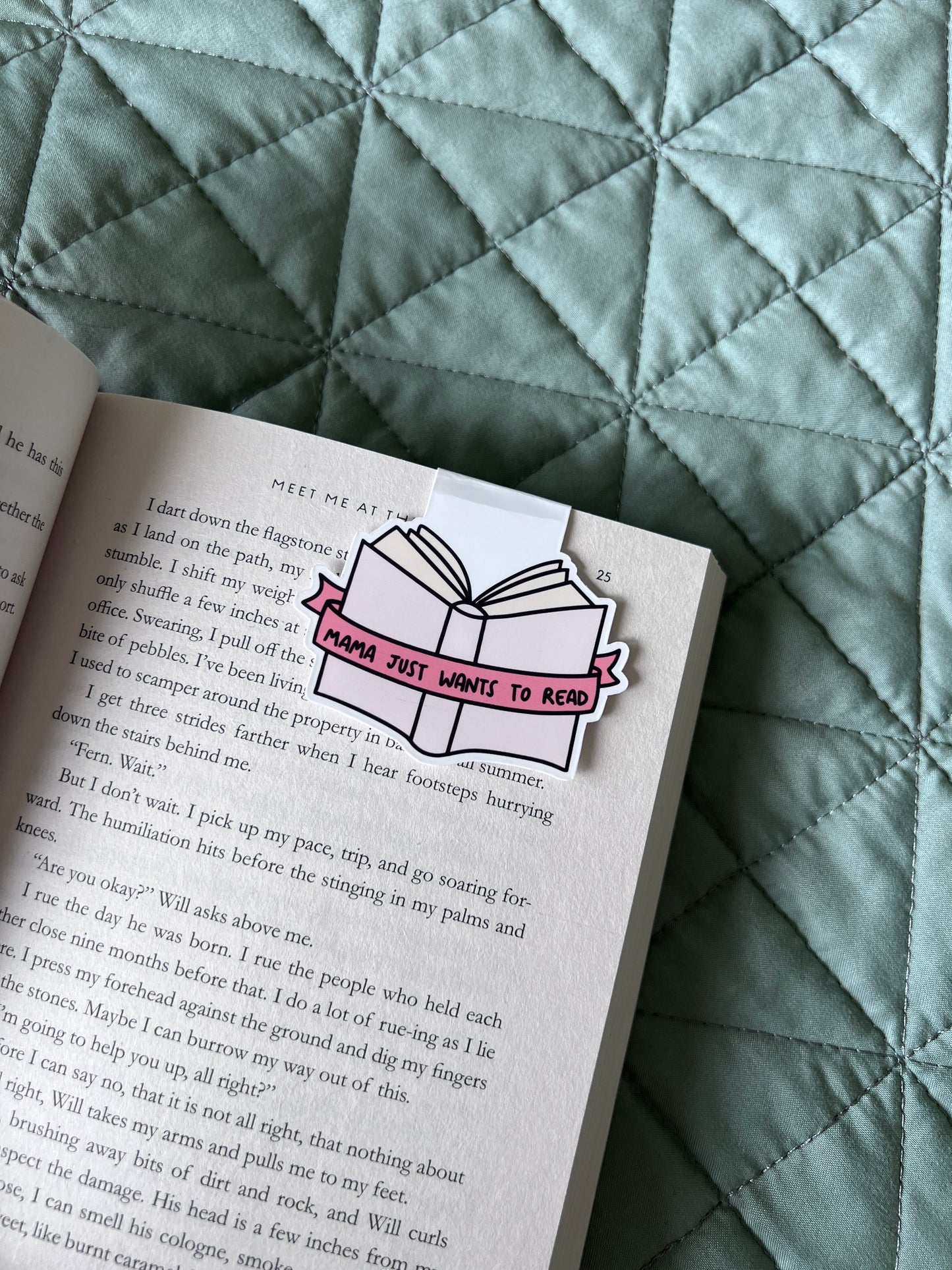 mama wants to read Magnetic Bookmark
