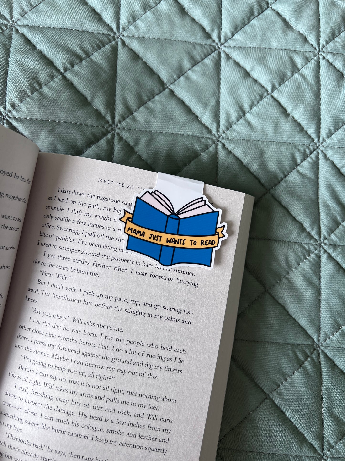 mama wants to read Magnetic Bookmark
