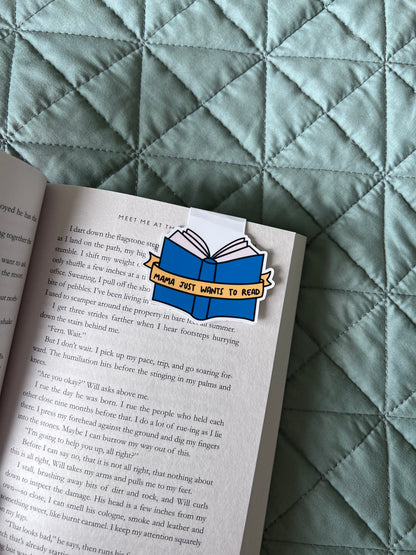 mama wants to read Magnetic Bookmark