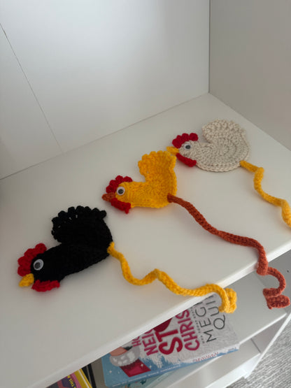 Crochet Chicken Bookmark