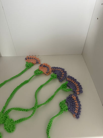 Crochet Flower Bookmark
