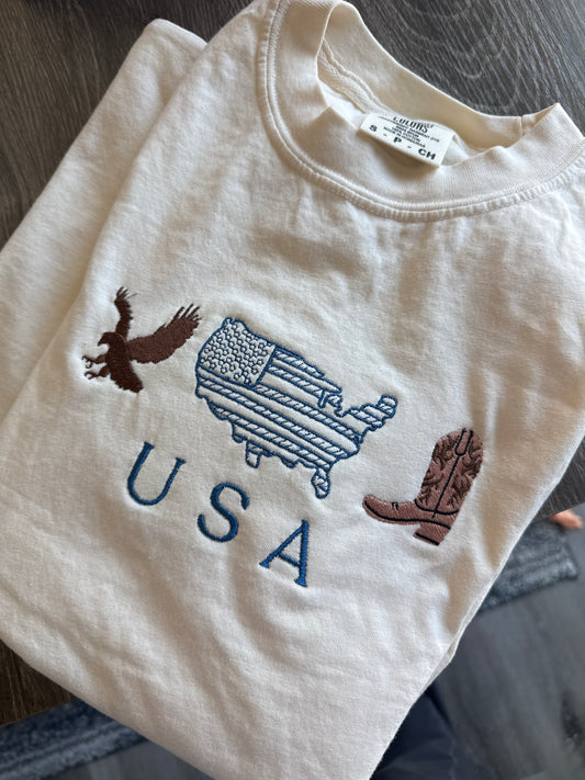USA Embroidered