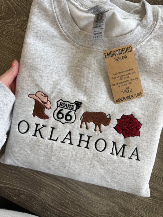 Oklahoma Embroidered
