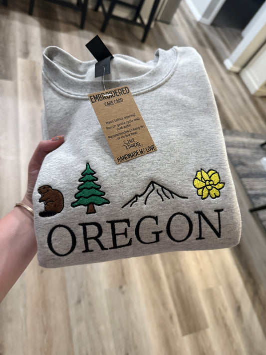 Oregon Embroidered