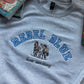Rebel Blue Applique Crew