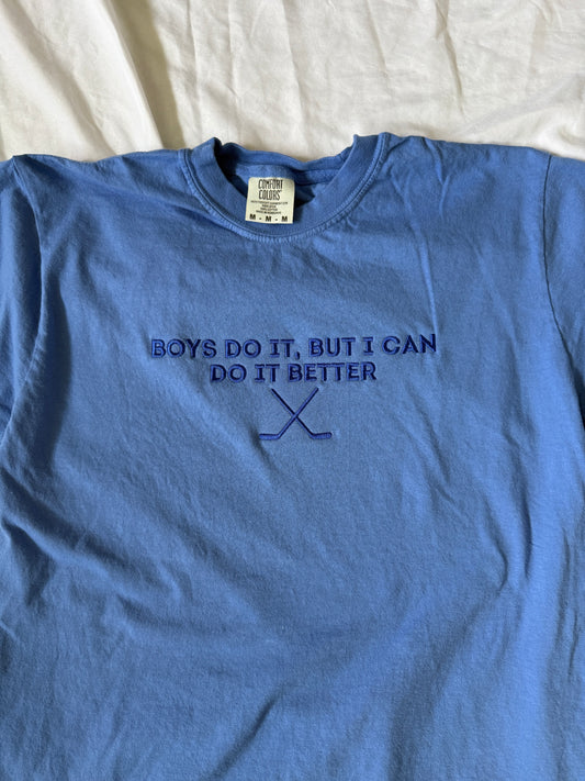 Boys do it but... tee