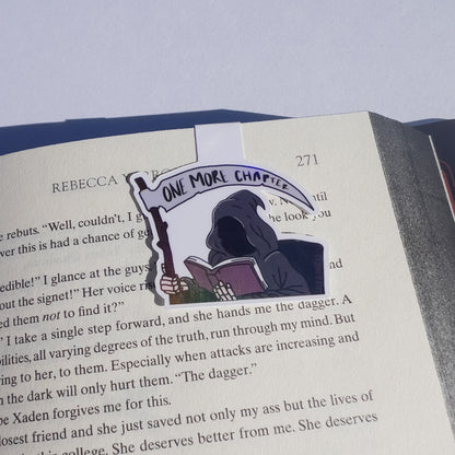 one more chapter grim reaper magnetic bookmark