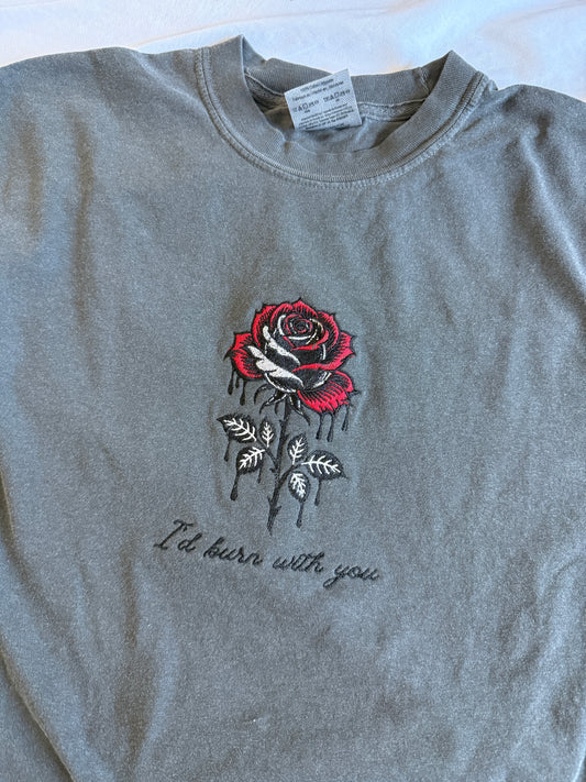 I'd burn with you tee