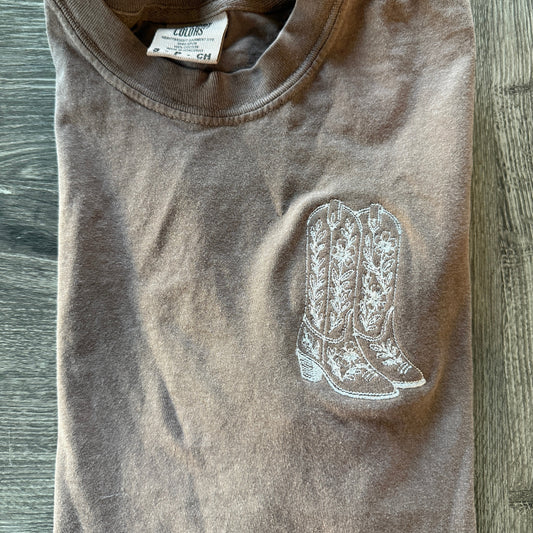 Melody's Boots Tee & Quarter Zip
