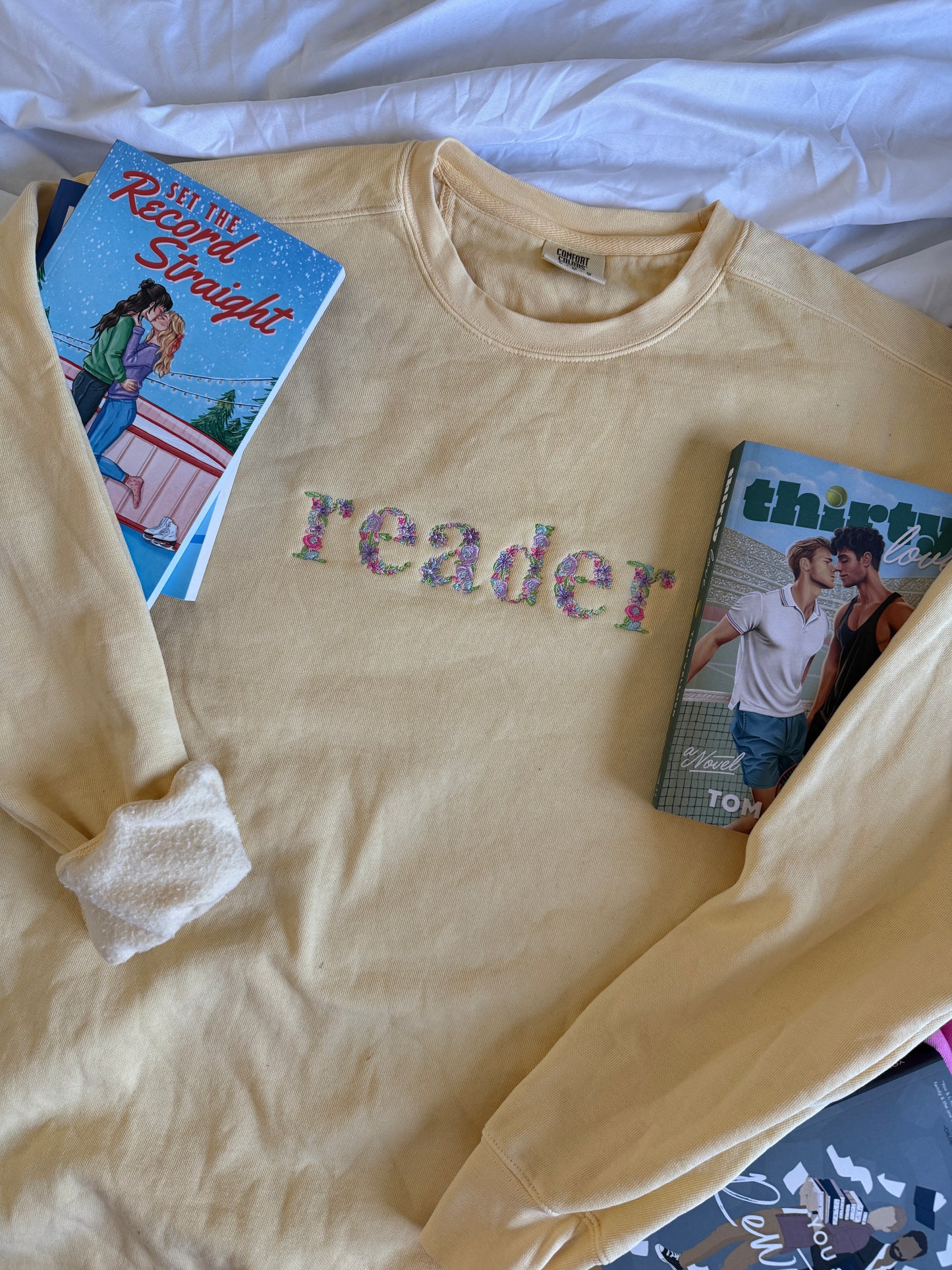 Floral Reader Crewneck