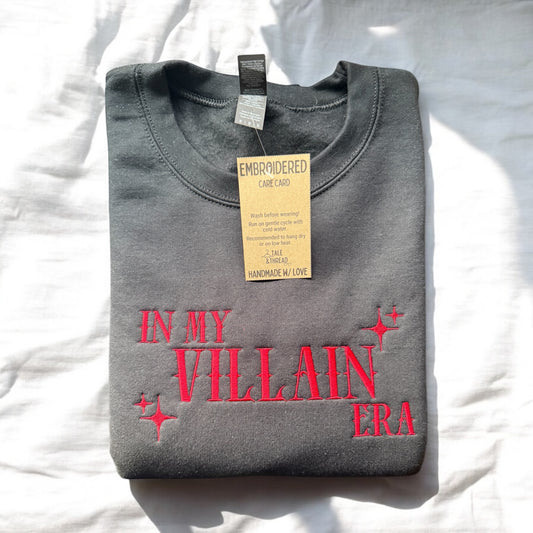 in my villain era embroidered
