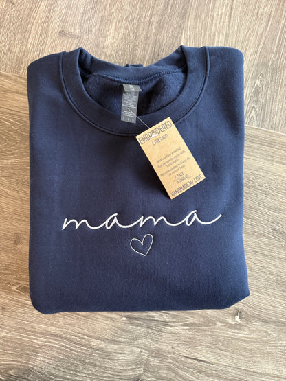mama embroidered