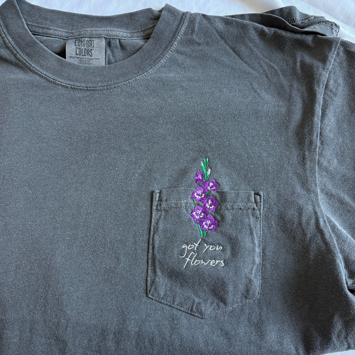 I Got You Flowers Pocket Tee