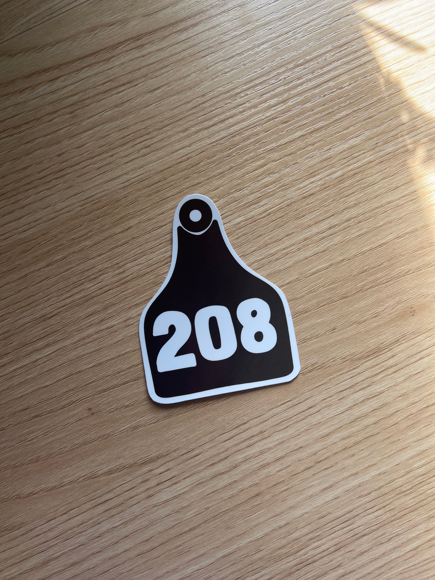 208 cow tag magnetic bookmark